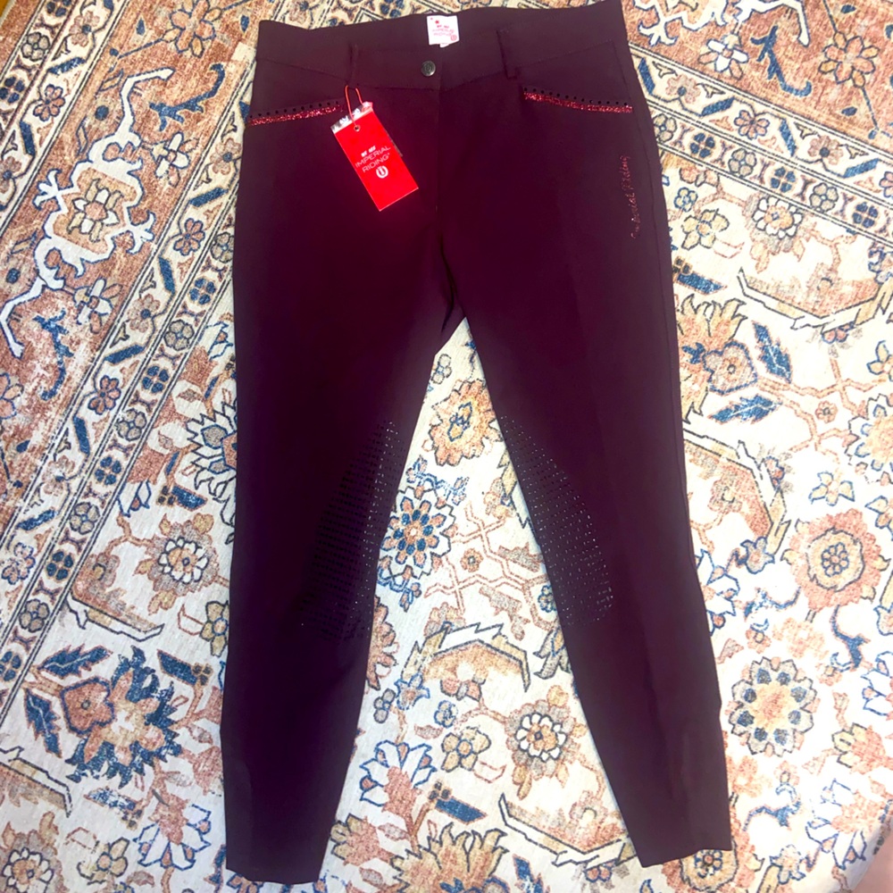 IRH Capone Sparkle Knee Grip Breeches - EU 44/US 32